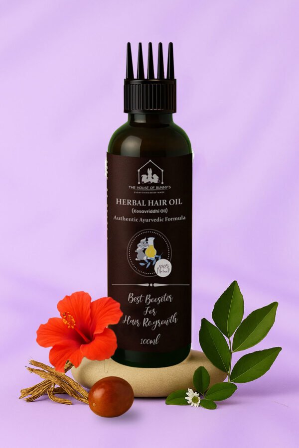 Herbal Keshavriddhi Hair Oil – The House of Bunny
