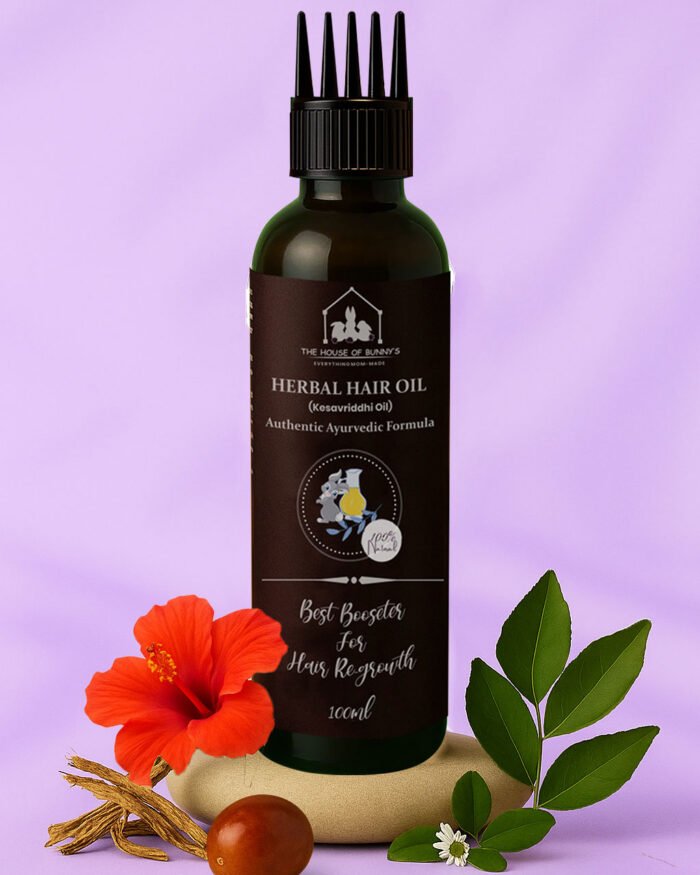 Herbal Keshavriddhi Hair Oil – The House of Bunny