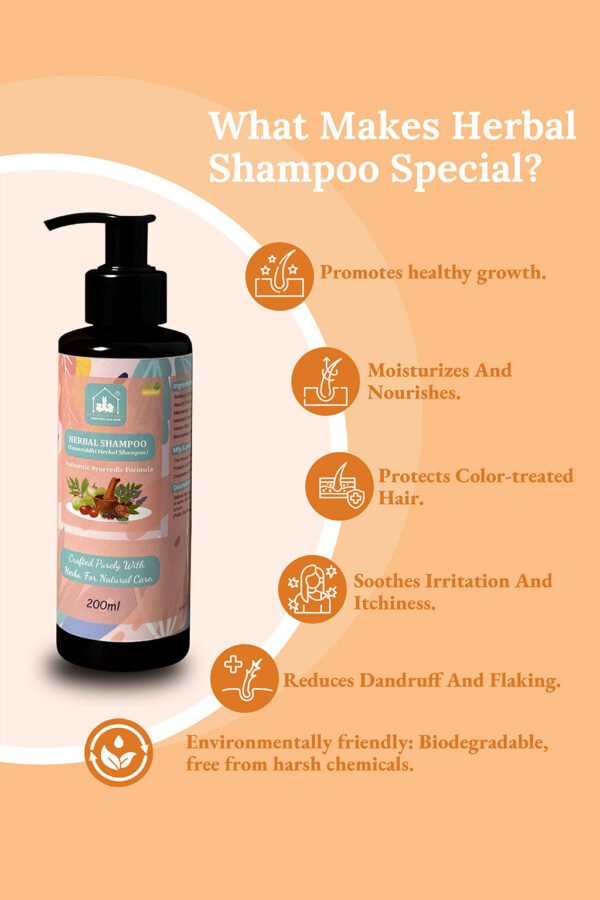 Herbal Keshavridhi Shampoo – 200ml - Image 2