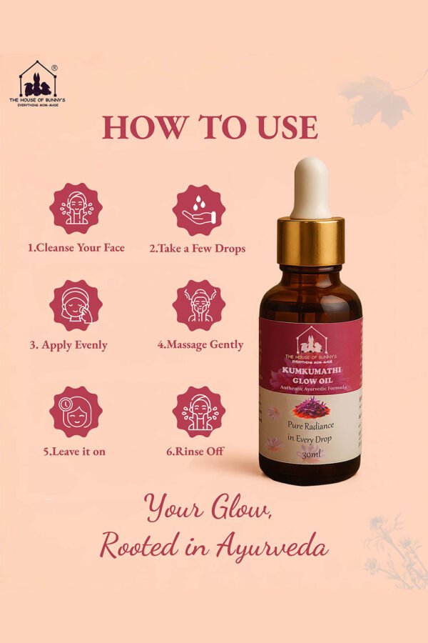 House of Bunnys Kumkumadi Thailam (30ml) - Image 3
